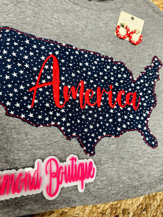 America Appliqué Gildian T shirt