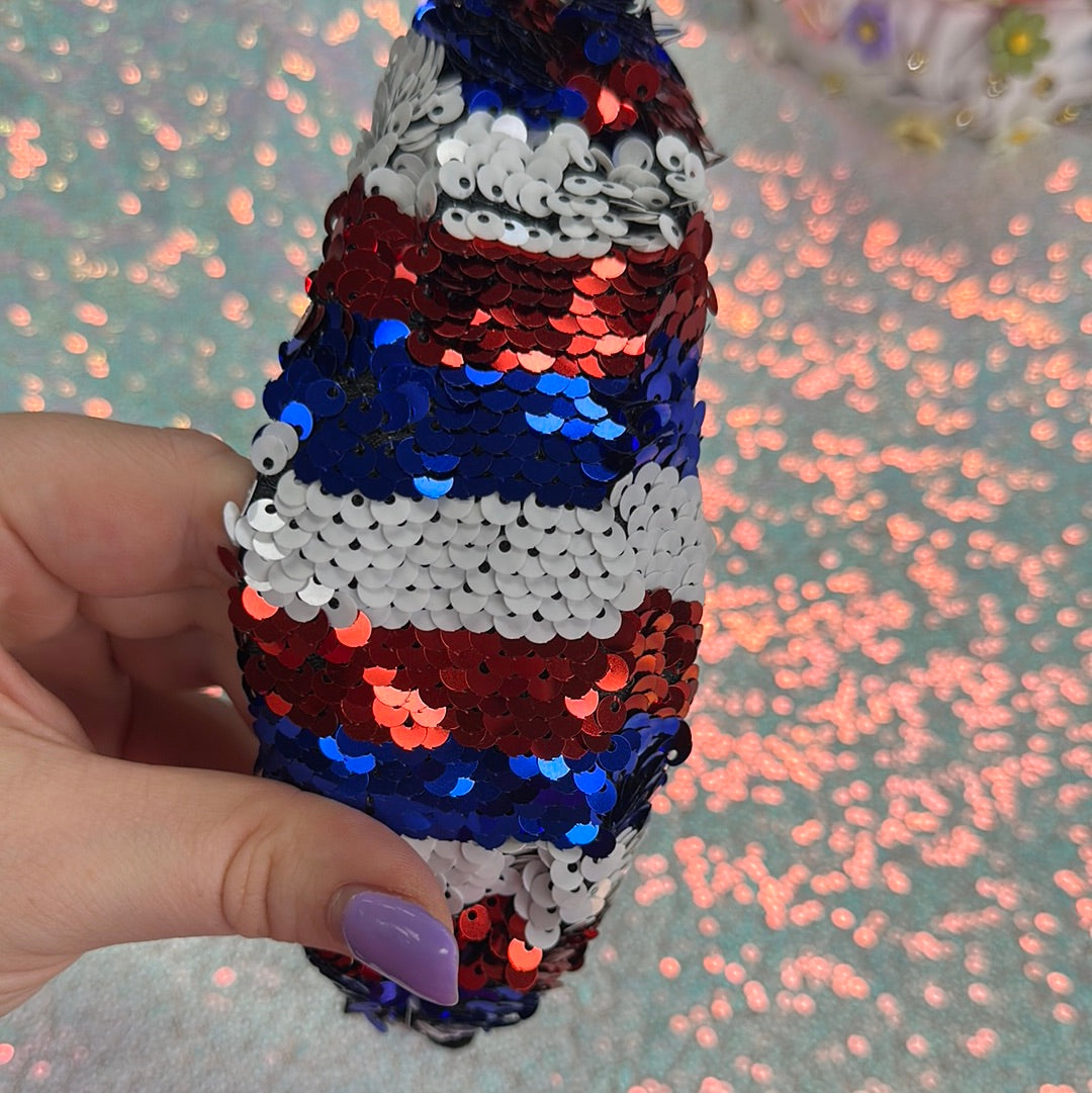 Red White Blue sequin Headband