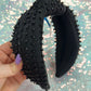 Black Beaded Headband