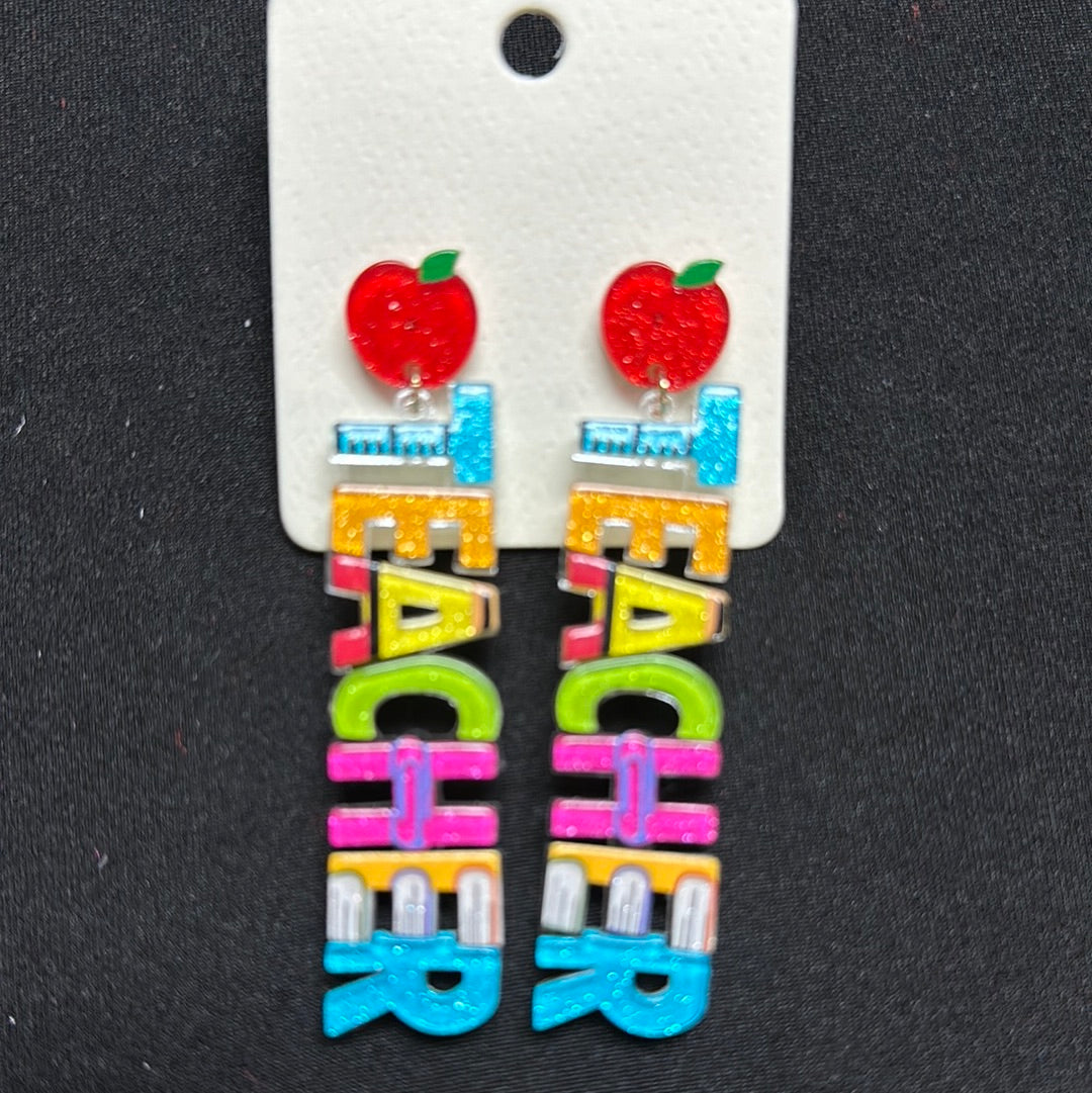 Teacher earrings