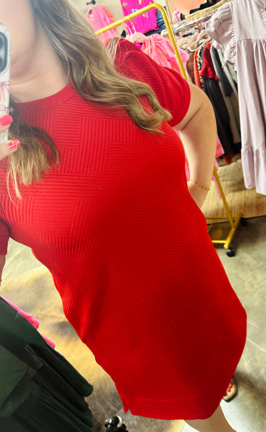 On Trend Red Dress