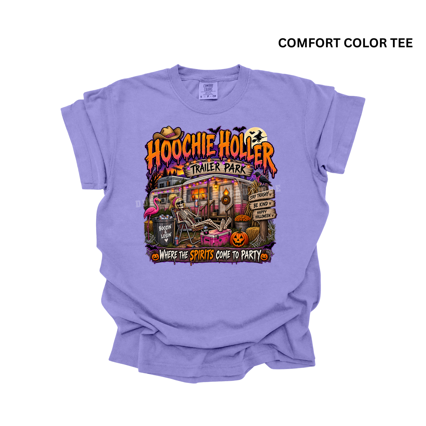 HALLOWEEN Hoochie Hollar Headquarters Comfort Color T-Shirt