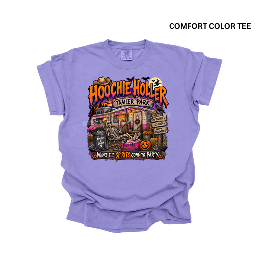 HALLOWEEN Hoochie Hollar Headquarters Comfort Color T-Shirt