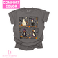 Spooky Goose Collage Comfort Color T-shirt