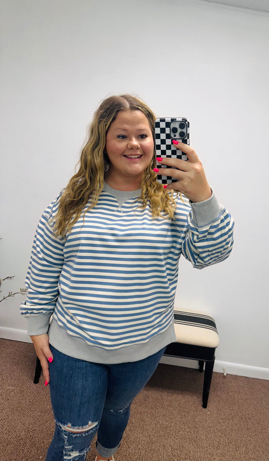 Rustic Striped Pullover