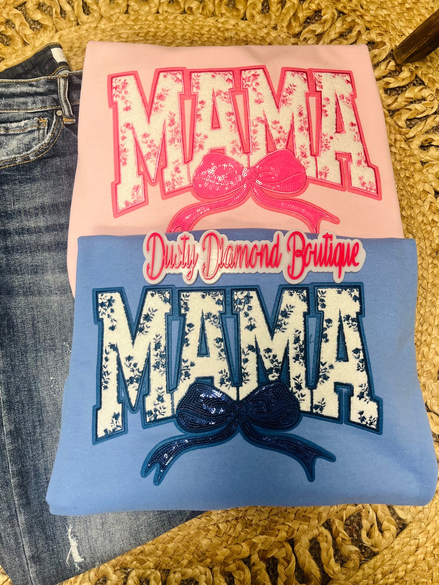 Mama Floral Patch Sweatshirt