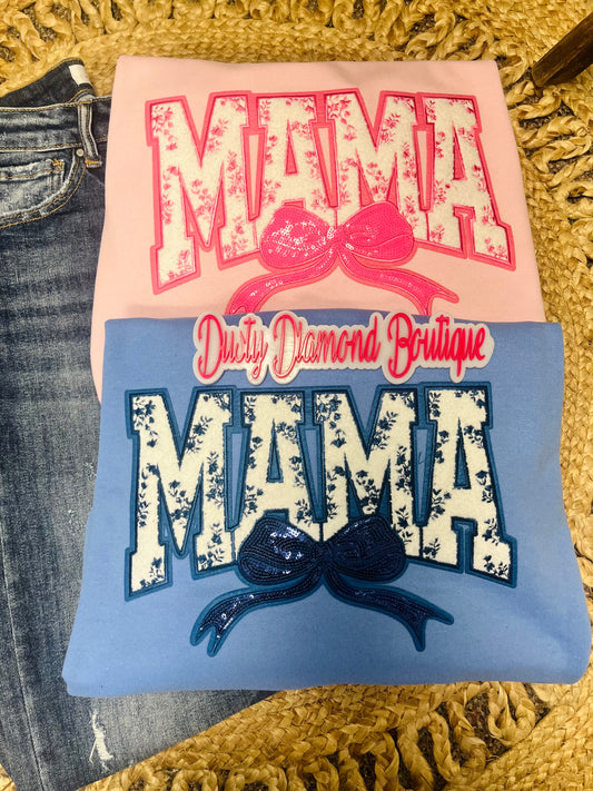 Mama Floral Patch Sweatshirt