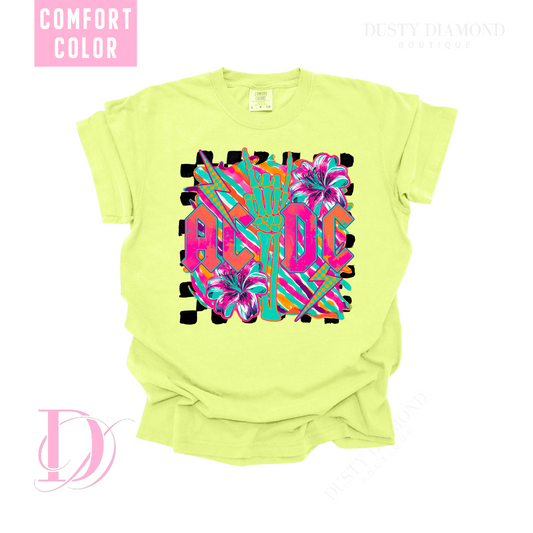 Neon A C D C Comfort Color T Shirt
