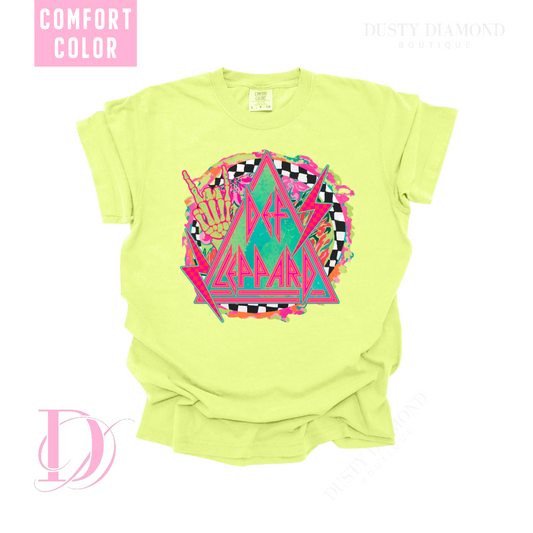 Neon Definitely Leopard Comfort Color T Shirt
