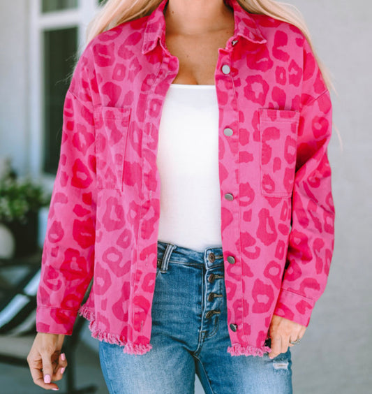 Pink Leopard Jacket