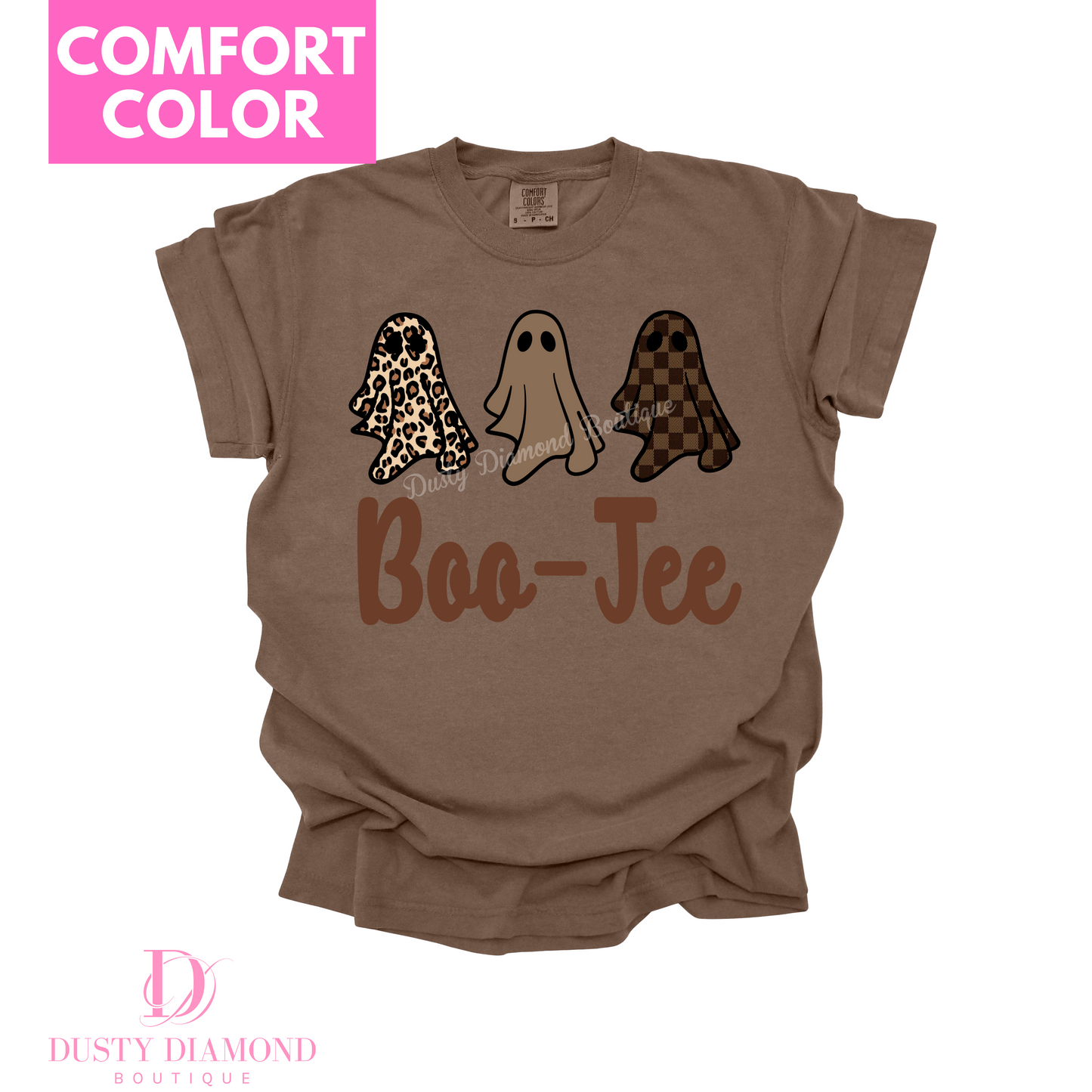 Boo-Jee Trio Ghost Cheetah & Checkered Comfort COLOR T-shirt