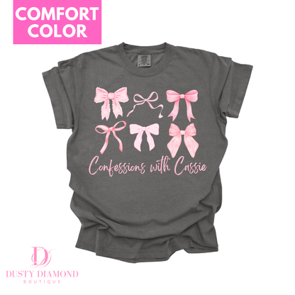 Confessions with Cassie Comfort Color T-shirt - Cassie Merch
