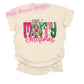 Pink Merry Christmas Tree Comfort Color T-shirt