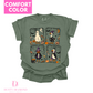 Spooky Goose Collage Comfort Color T-shirt