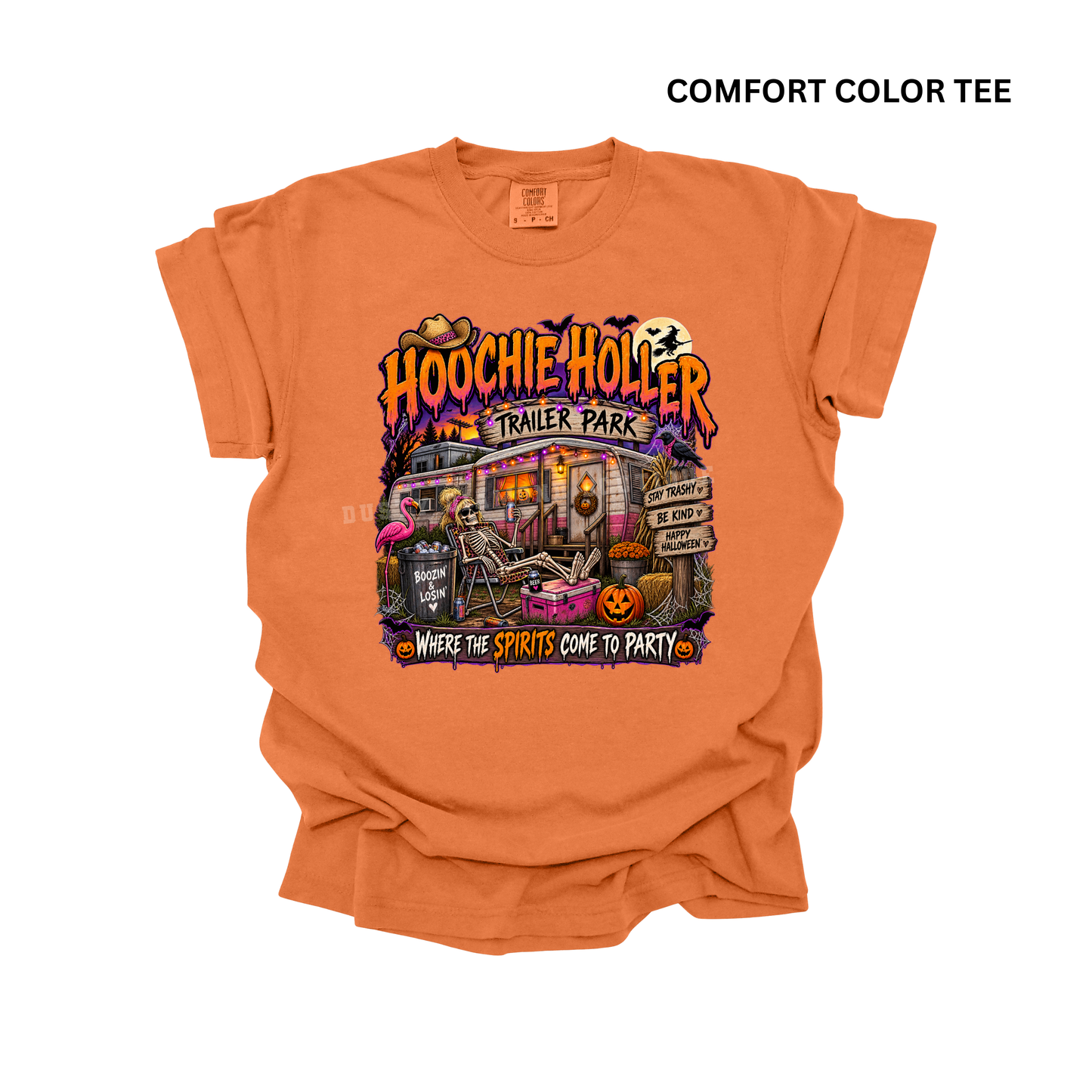 HALLOWEEN Hoochie Hollar Headquarters Comfort Color T-Shirt