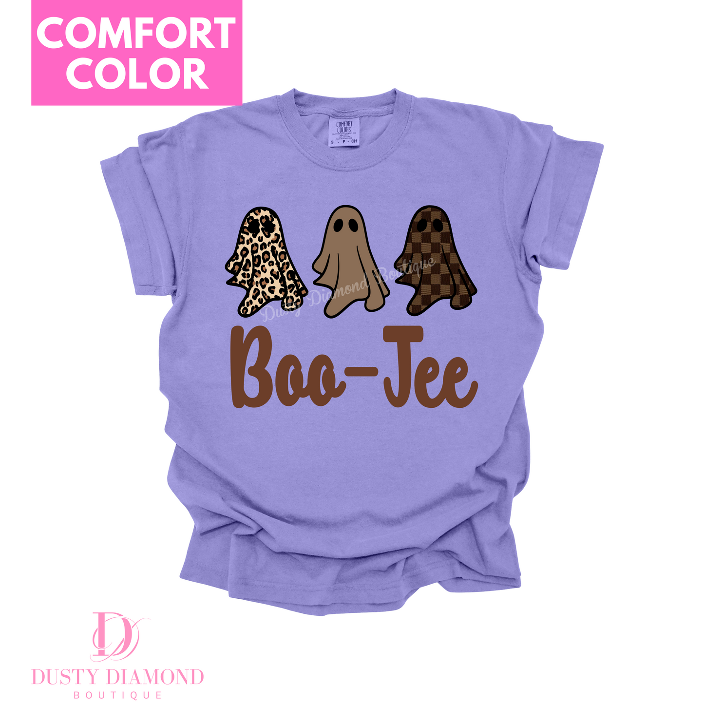 Boo-Jee Trio Ghost Cheetah & Checkered Comfort COLOR T-shirt