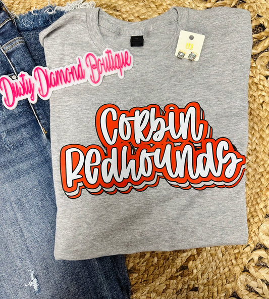 Corbin Redhounds Retro Tee