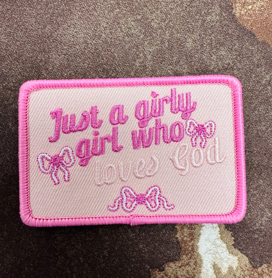 Girly Girl Iron On Patch