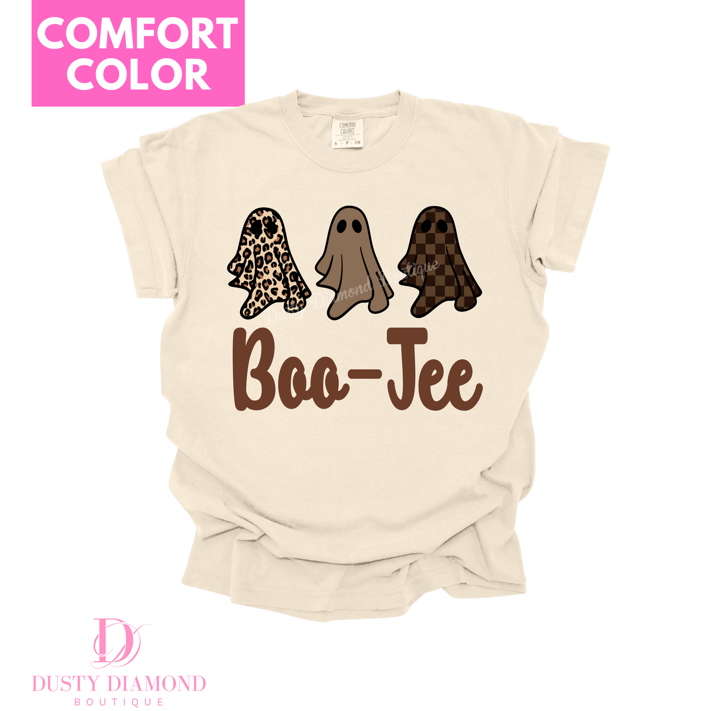 Boo-Jee Trio Ghost Cheetah & Checkered Comfort COLOR T-shirt