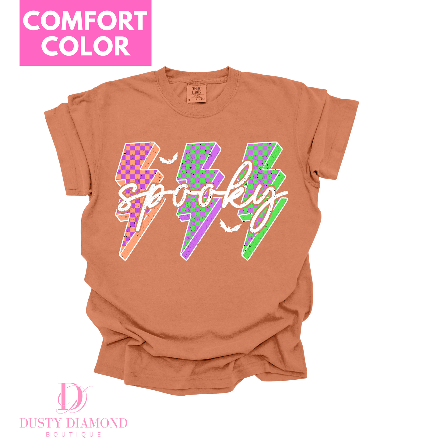 Spooky Lightning Bolt Comfort Color T-shirt