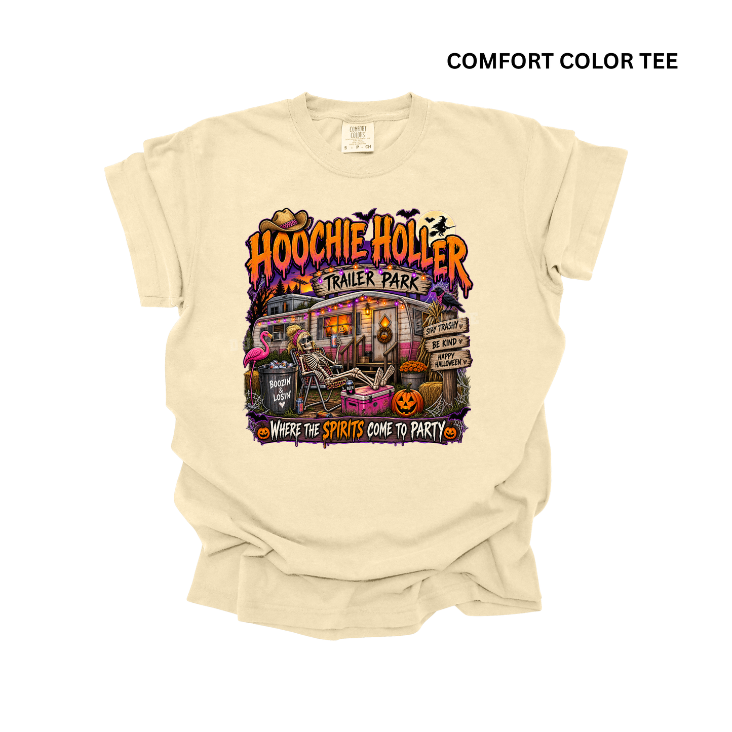 HALLOWEEN Hoochie Hollar Headquarters Comfort Color T-Shirt
