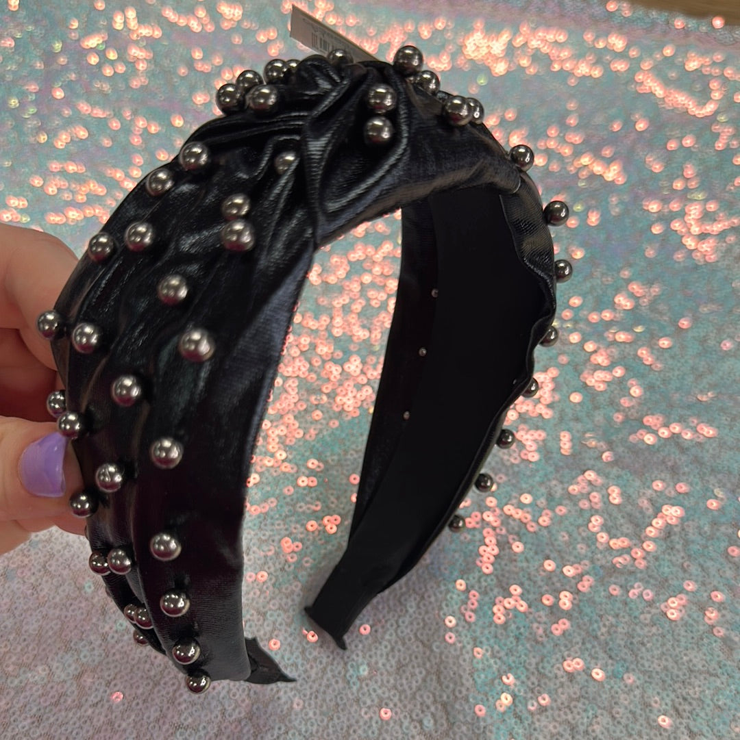 Black Leather Headband