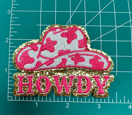 Howdy Hat Chenille Patch