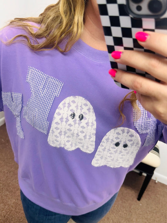 Spooky Purple Sweater