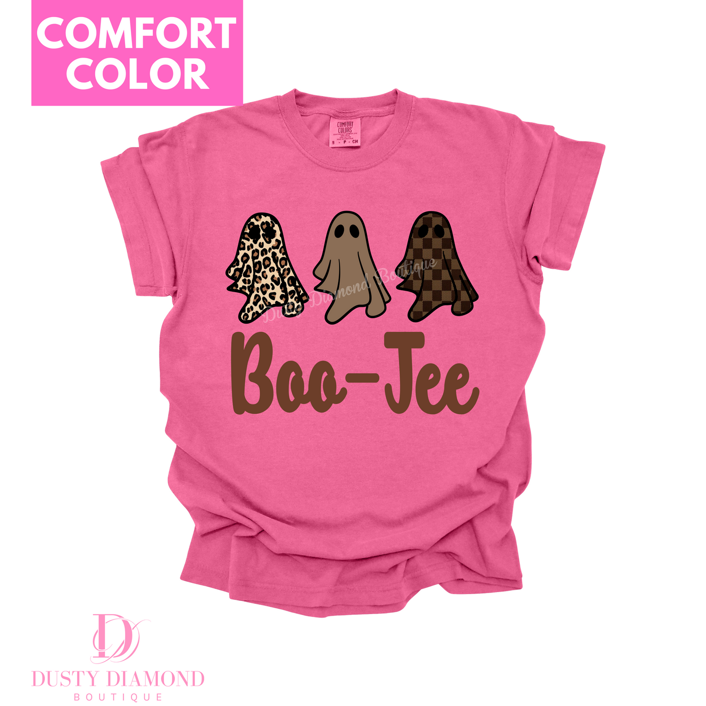 Boo-Jee Trio Ghost Cheetah & Checkered Comfort COLOR T-shirt