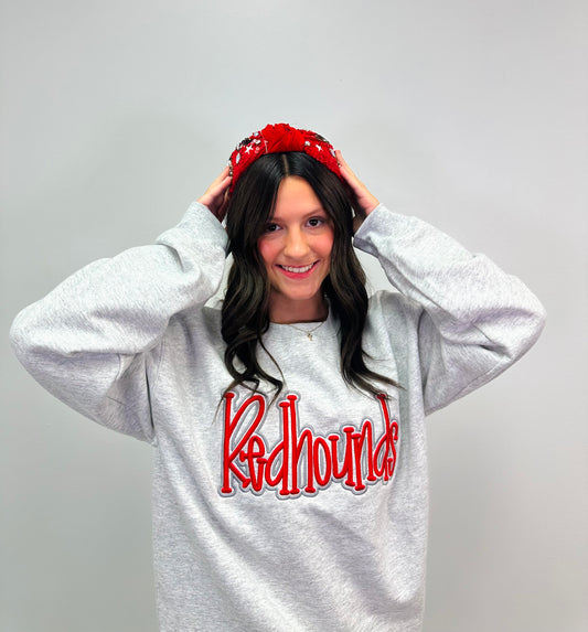 Redhound Puff Embroidered Crewneck