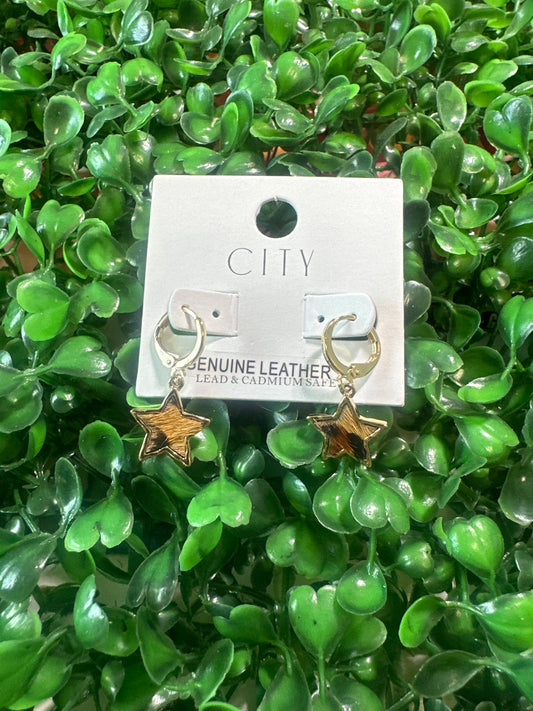 Star Cow Earrings