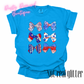 Fake Sequin Patriotic Bow Collage CC Tshirt