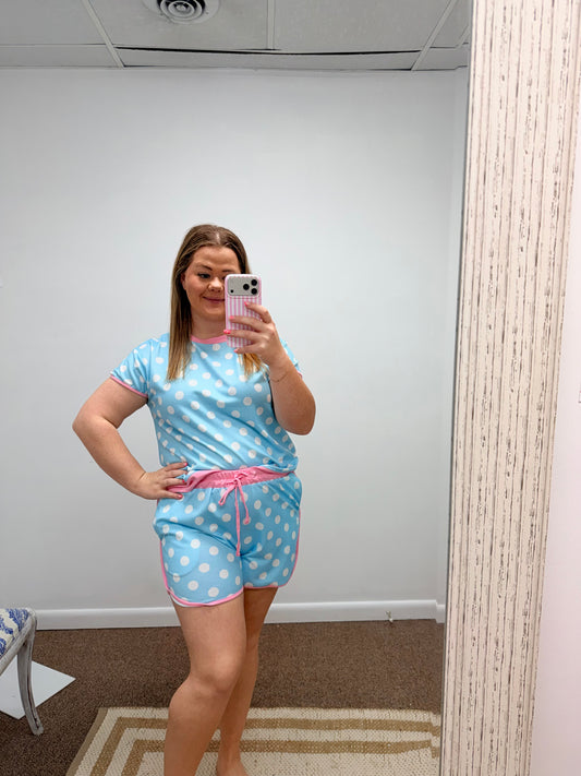 Cotton Candy Cutie Polkadot Set