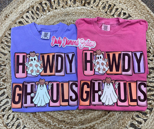 Howdy Ghouls Comfort Color T Shirt