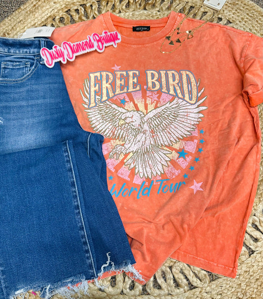 Free Bird Orange ZUTTER T-shirt