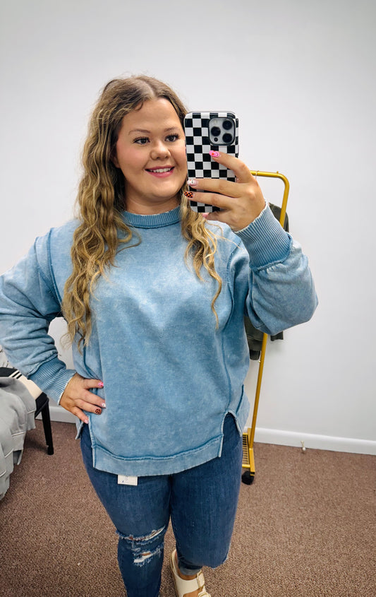 Acid Wash Sweatshirt