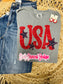 USA Appliqué t shirt