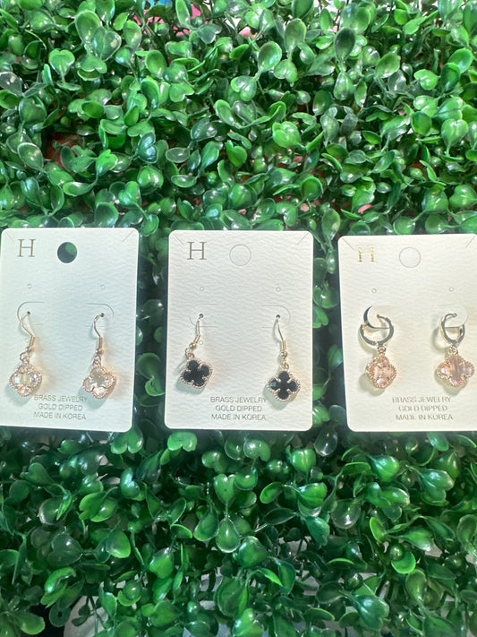 Dangling Clover Earrings
