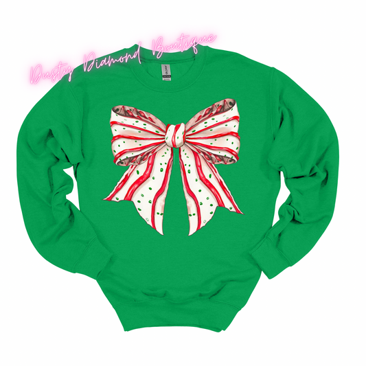 Christmas Cake Bow Sweatshirt