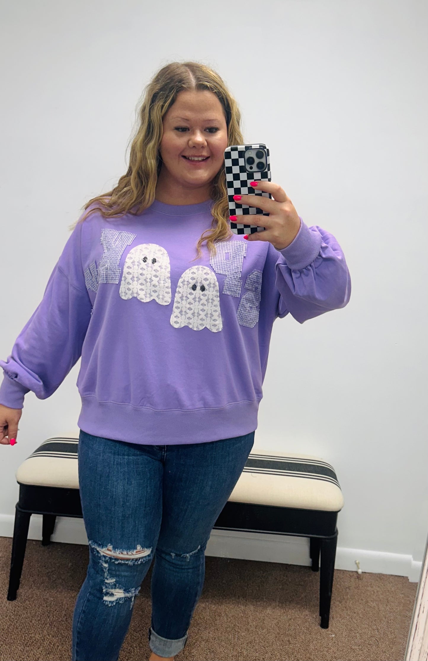 Spooky Purple Sweater