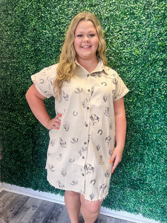 Howdy Darlin Denim Dress