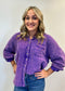 Violet Linen Button Down