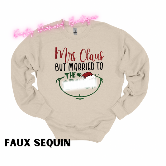 Mrs. Claus but Married Crewneck