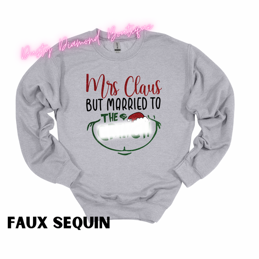 Mrs. Claus but Married Crewneck