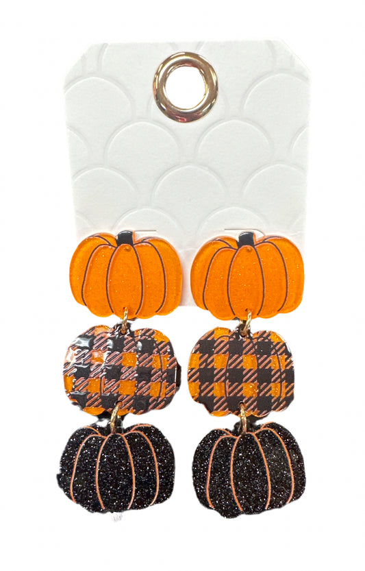 Pumpkin Stack Earrings