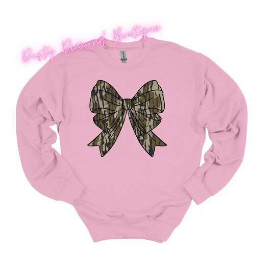 Camo Bow Sweatshirt