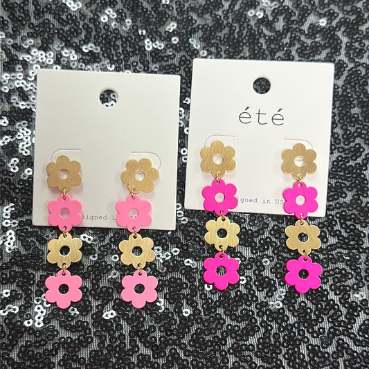 Flower Dangle Earring