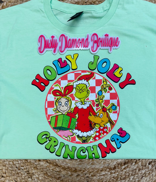 Holly Jollymas Mint Green T-Shirt