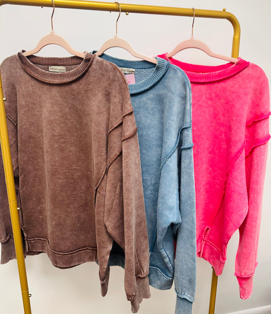 Acid Wash Sweatshirt