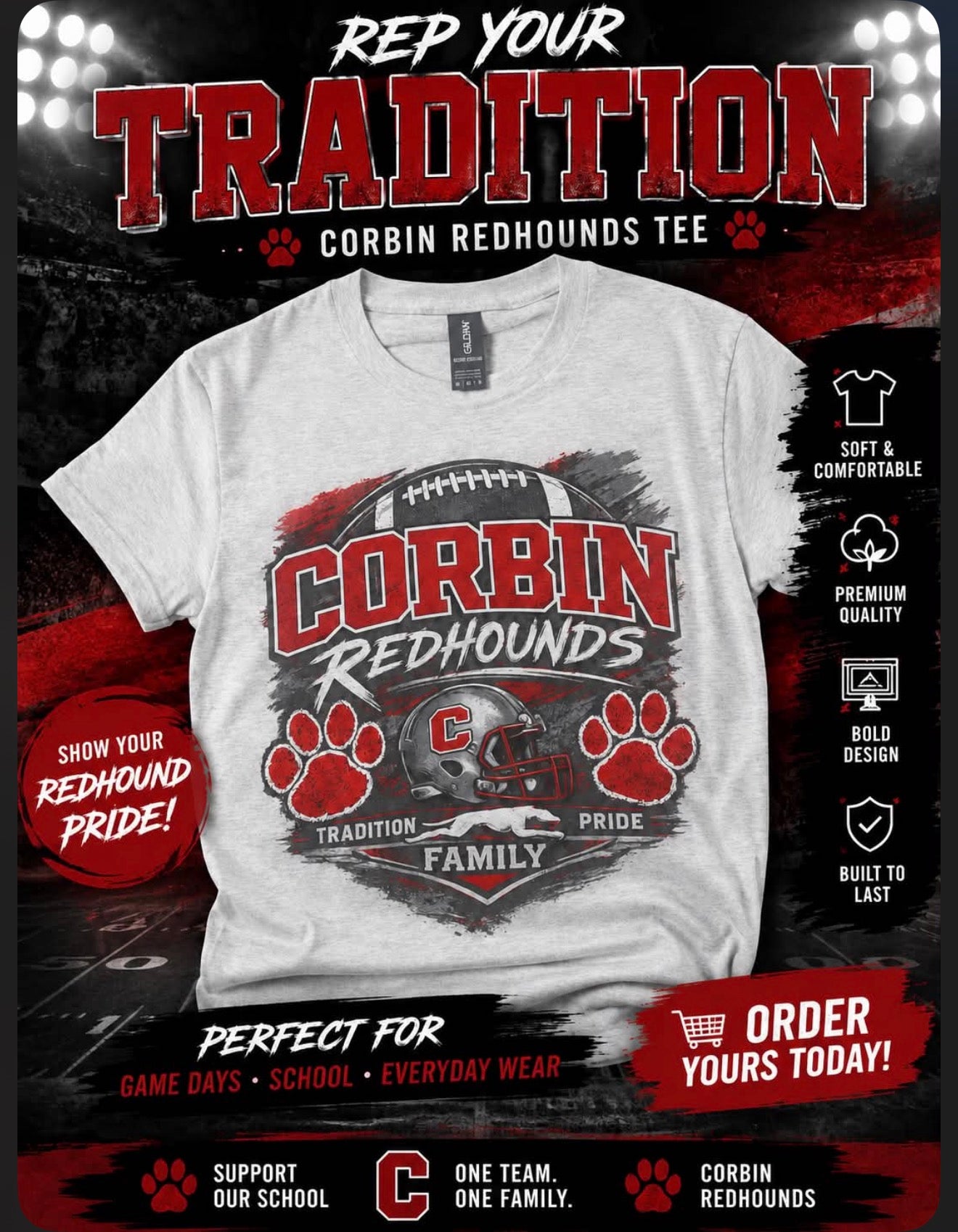 Corbin Redhounds Football
